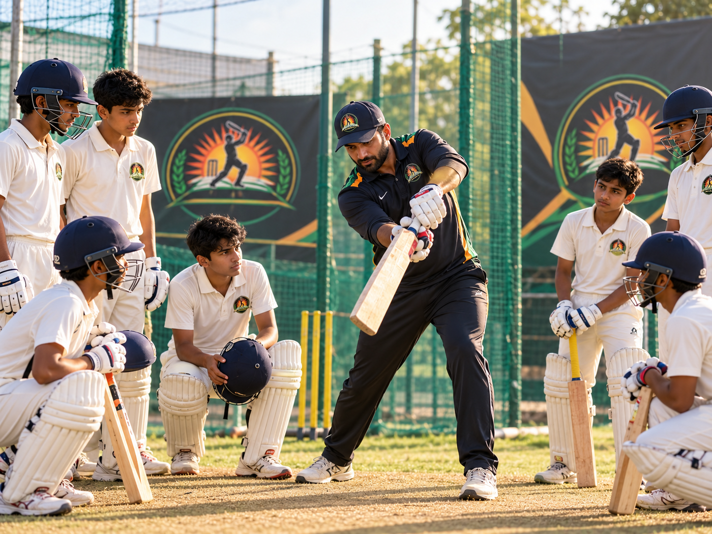 Team practice session